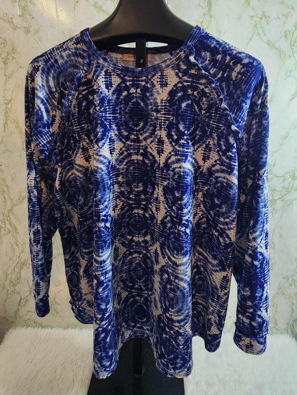 SKYE'S THE LIMIT Blue Knit Top
